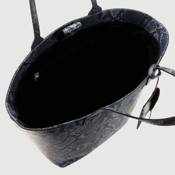 Circus Gray Snakeskin Tote  with Card Case - New - Picture 4 of 6